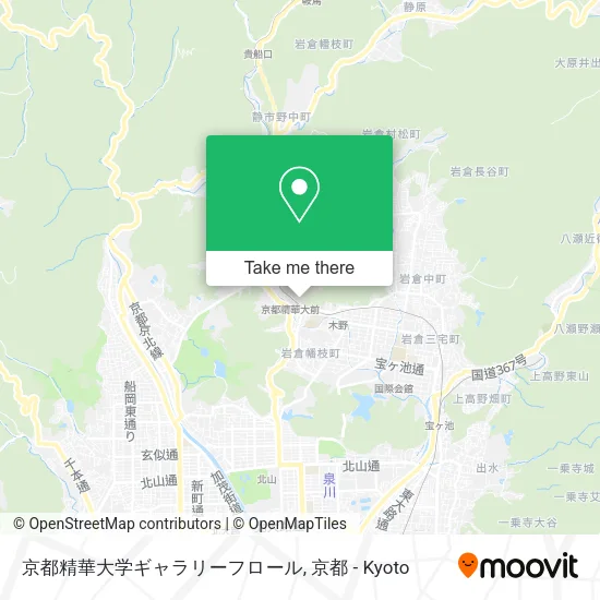 京都精華大学ギャラリーフロール map