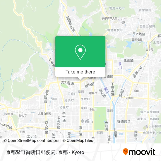 京都紫野御所田郵便局 map