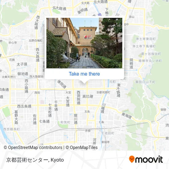 Kyoto Art Center map
