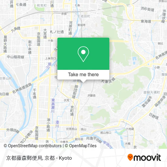 京都藤森郵便局 map