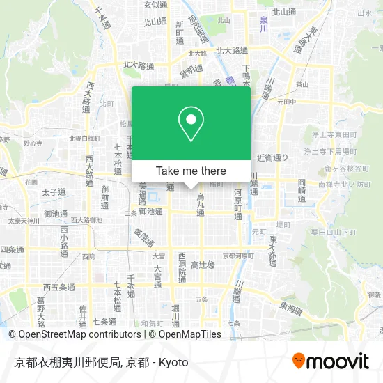 京都衣棚夷川郵便局 map