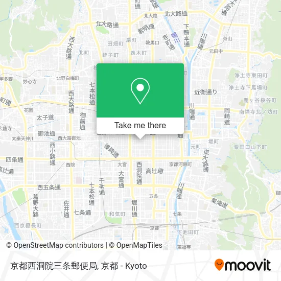 京都西洞院三条郵便局 map