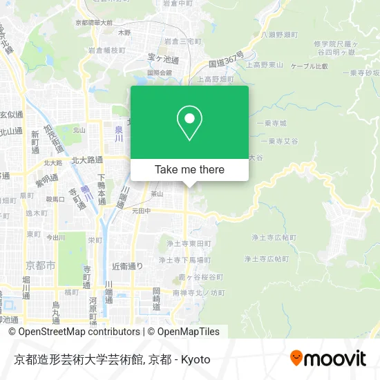 京都造形芸術大学芸術館 map