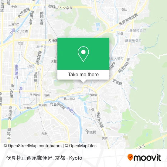 伏見桃山西尾郵便局 map