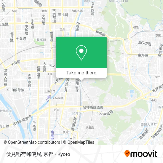 伏見稲荷郵便局 map