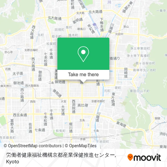 労働者健康福祉機構京都産業保健推進センター map