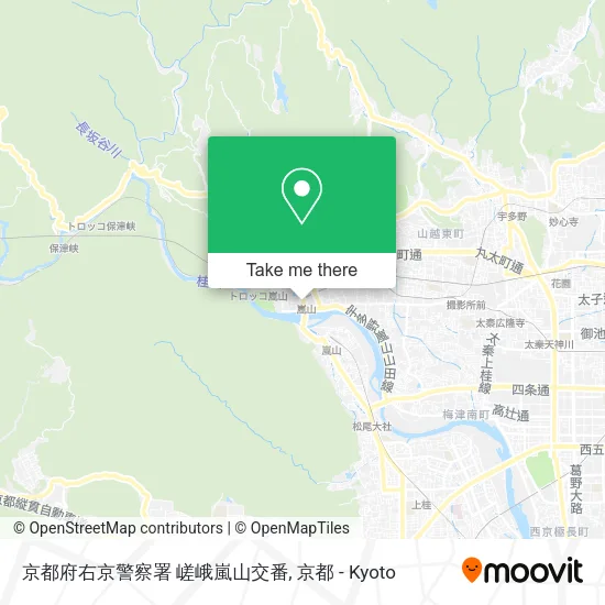 京都府右京警察署 嵯峨嵐山交番 map