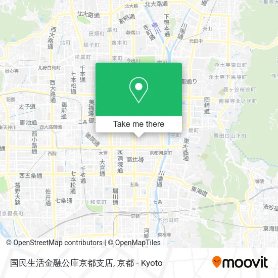 国民生活金融公庫京都支店 map