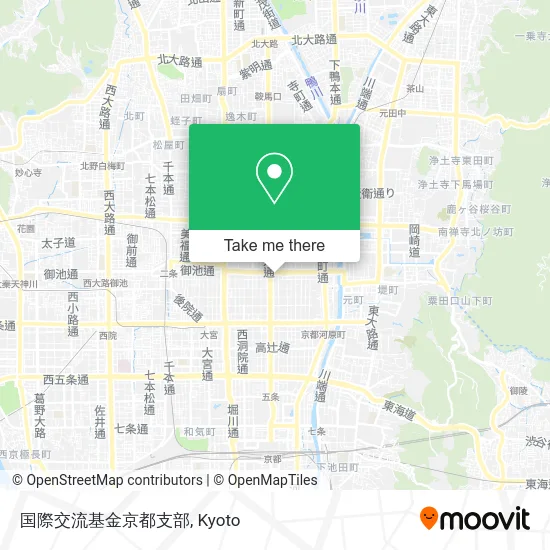 国際交流基金京都支部 map