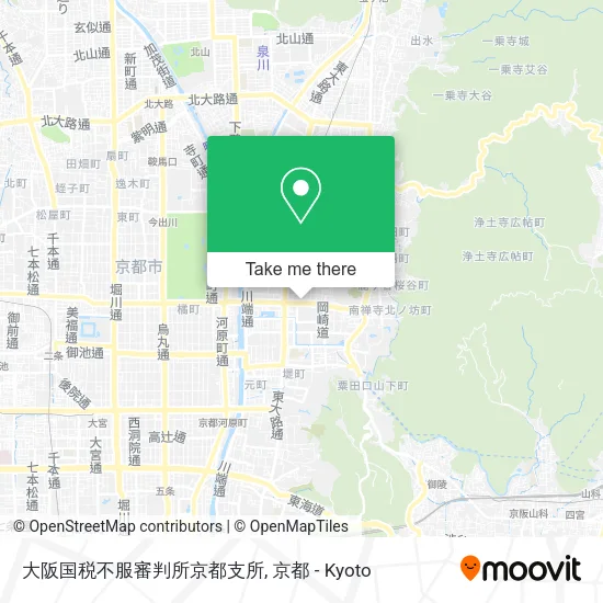 大阪国税不服審判所京都支所 map