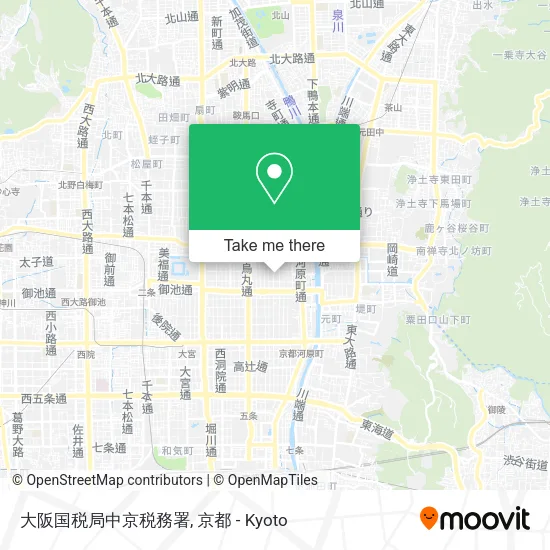 大阪国税局中京税務署 map