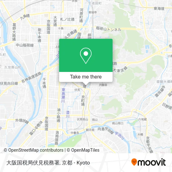 大阪国税局伏見税務署 map