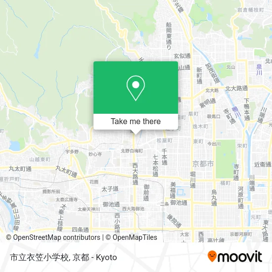 市立衣笠小学校 map