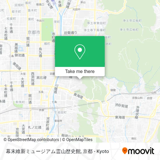 幕末維新ミュージアム霊山歴史館 map