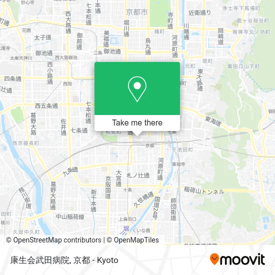 康生会武田病院 map