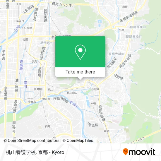 桃山養護学校 map