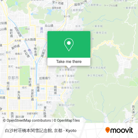 白沙村荘橋本関雪記念館 map