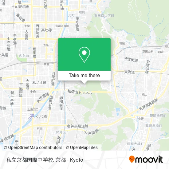 Kyoto International Private Junior High School map