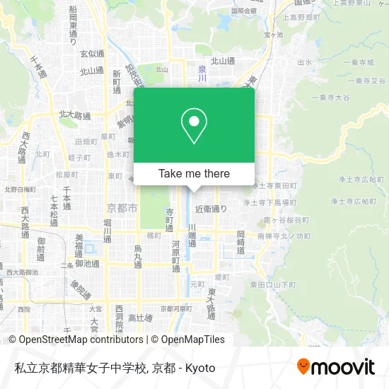 私立京都精華女子中学校 map