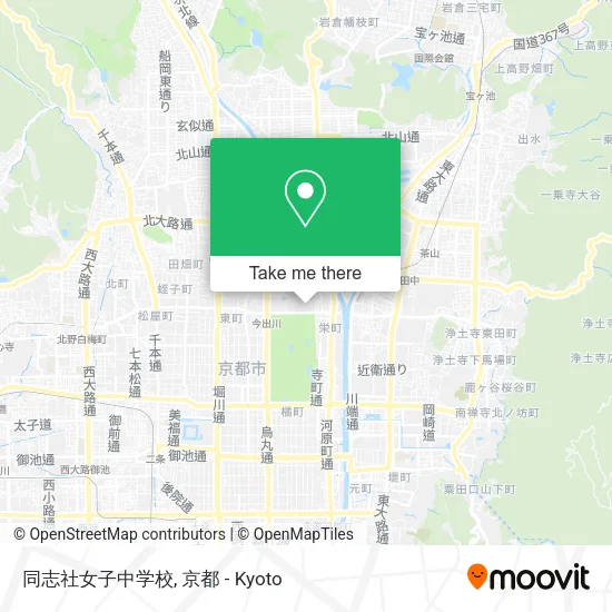 同志社女子中学校 map