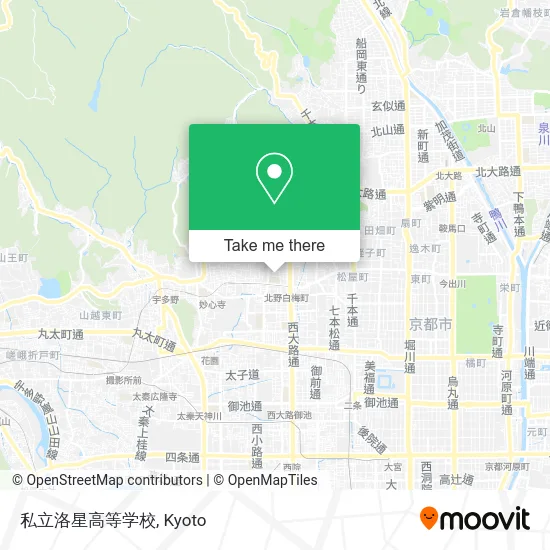 Private Rakusei High School map