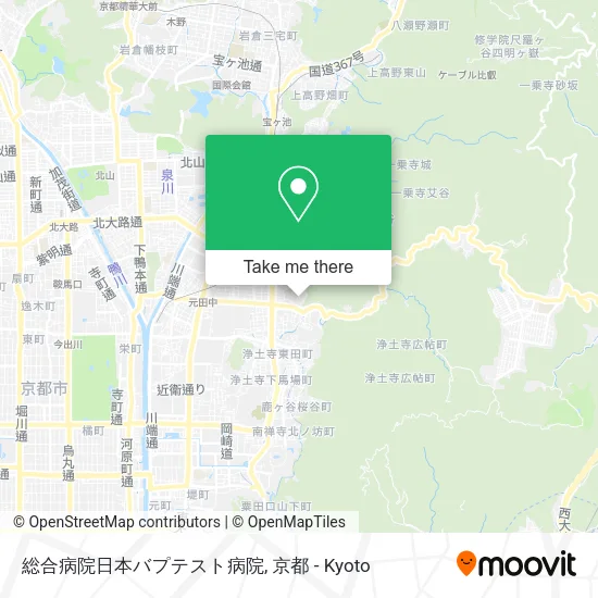 総合病院日本バプテスト病院 map