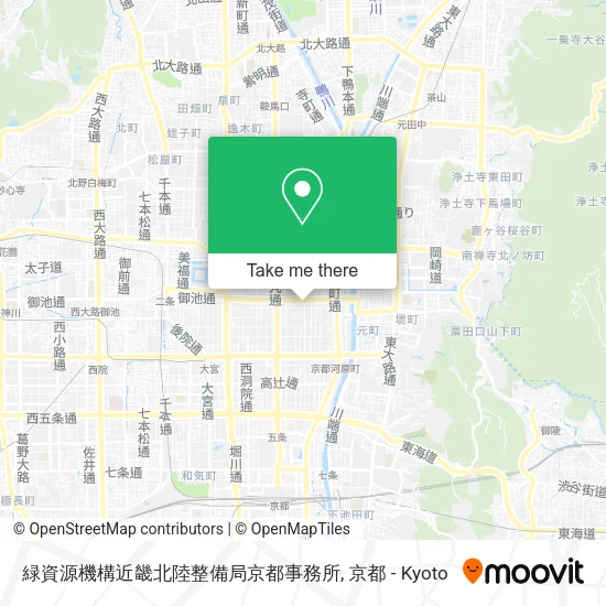 緑資源機構近畿北陸整備局京都事務所 map