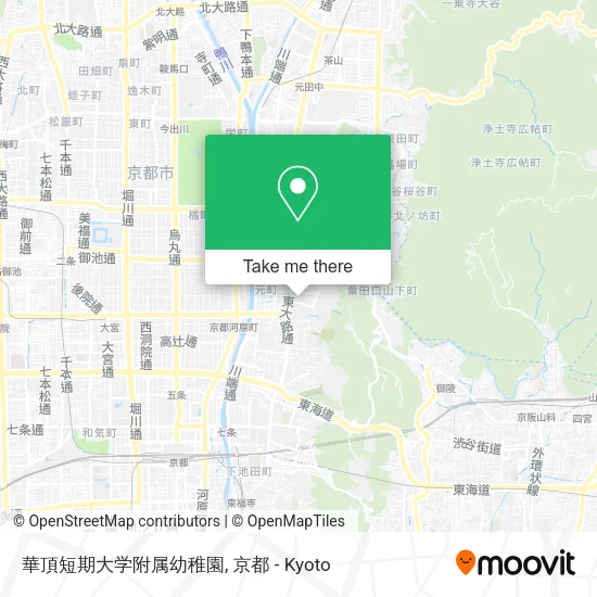 華頂短期大学附属幼稚園 map