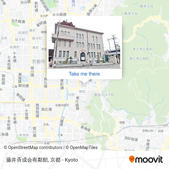 藤井斉成会有鄰館 map