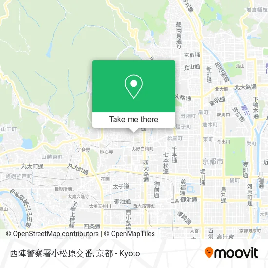 西陣警察署小松原交番 map