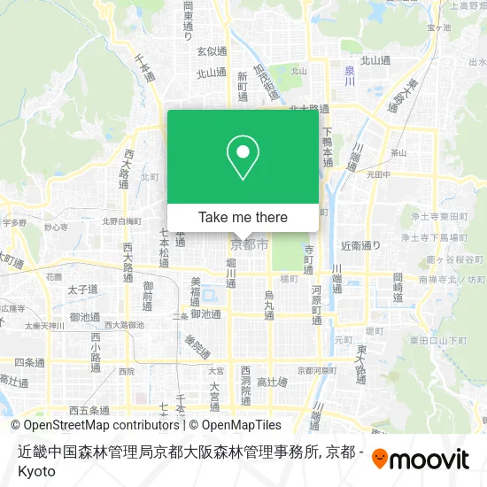 近畿中国森林管理局京都大阪森林管理事務所 map