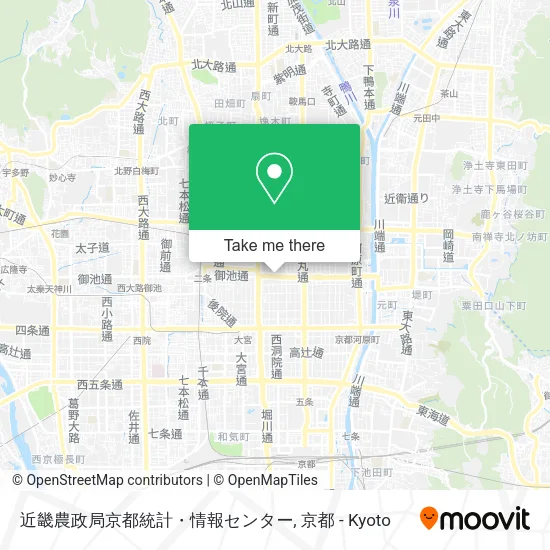 近畿農政局京都統計・情報センター map