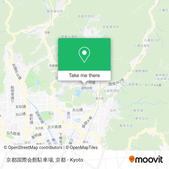 京都国際会館駐車場 map