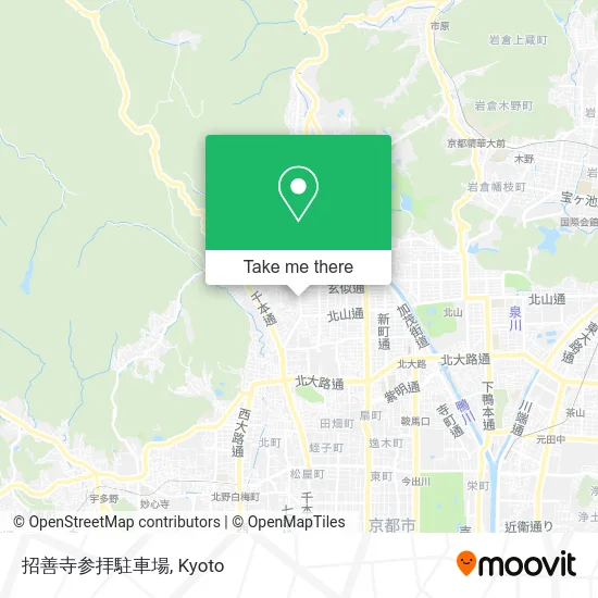 Shosen Temple Visitor Parking map
