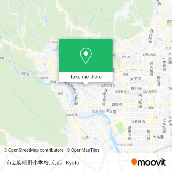 市立嵯峨野小学校 map