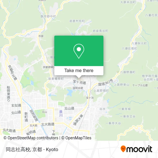 同志社高校 map