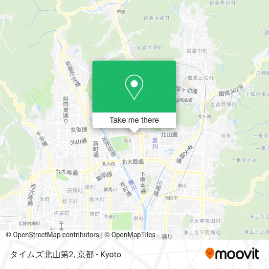 タイムズ北山第2 map