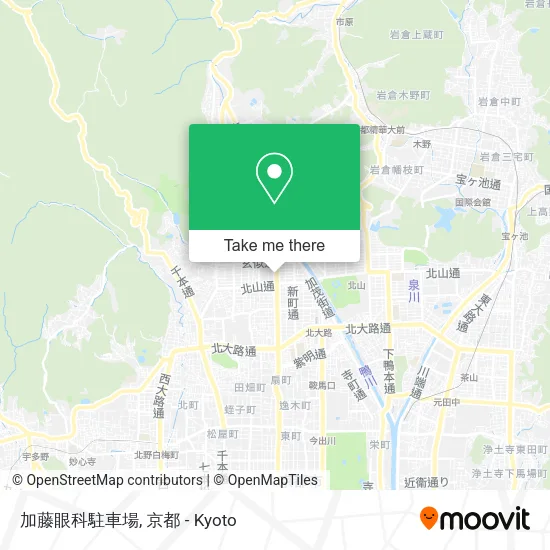 加藤眼科駐車場 map