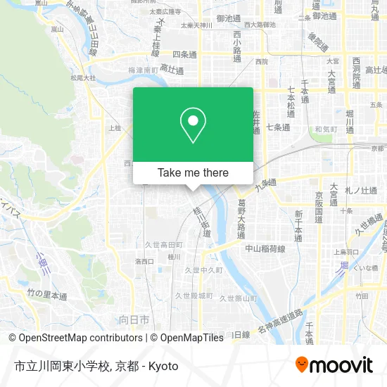 市立川岡東小学校 map