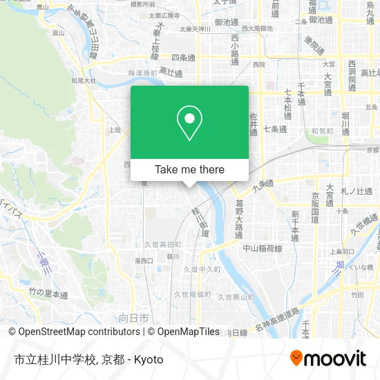 市立桂川中学校 map