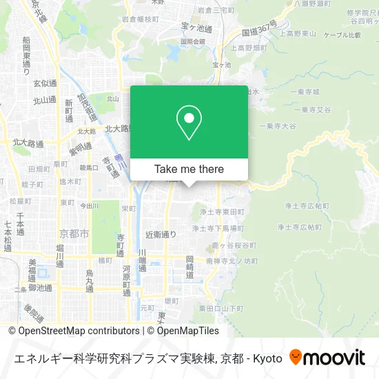 エネルギー科学研究科プラズマ実験棟 map
