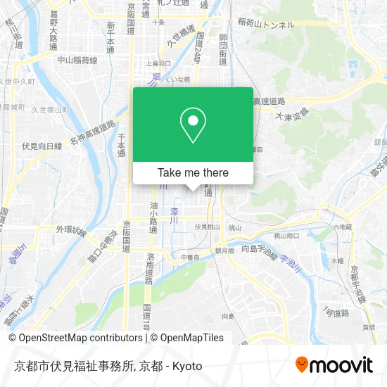 Kyoto City Fushimi Welfare Office map