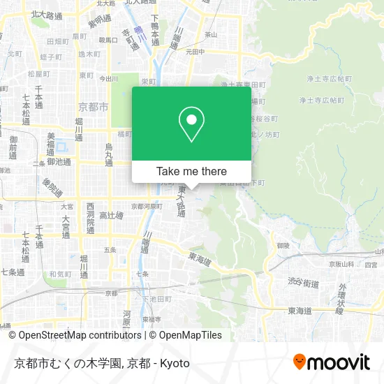 京都市むくの木学園 map