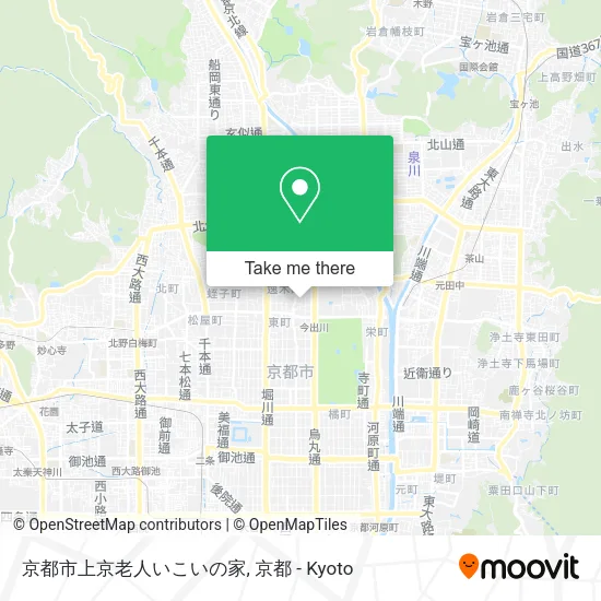 京都市上京老人いこいの家 map