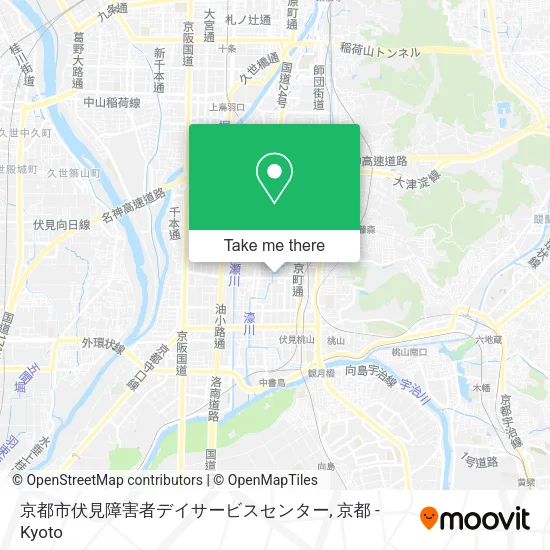 京都市伏見障害者デイサービスセンター map