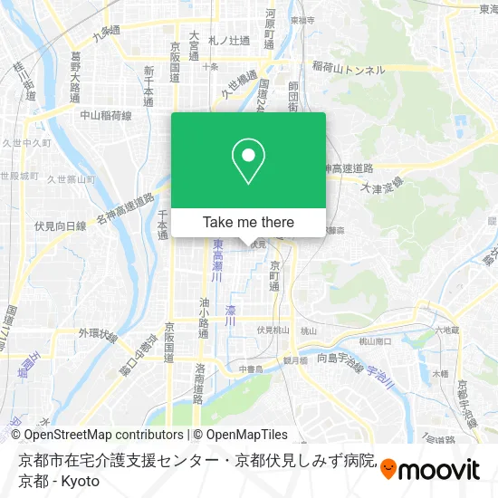 京都市在宅介護支援センター・京都伏見しみず病院 map