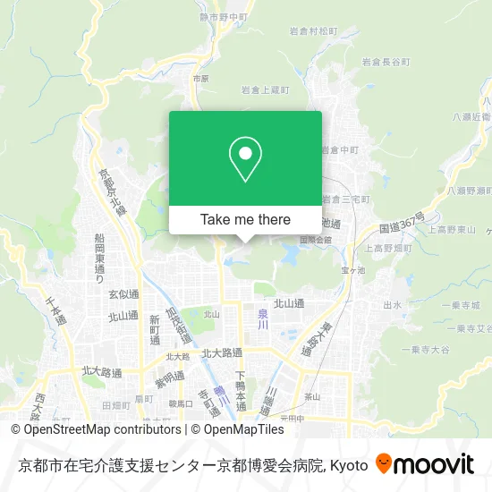 京都市在宅介護支援センター京都博愛会病院 map