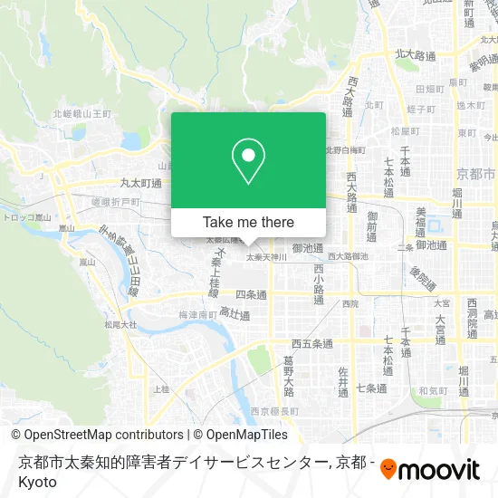 京都市太秦知的障害者デイサービスセンター map
