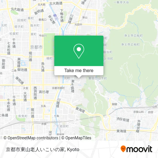 京都市東山老人いこいの家 map
