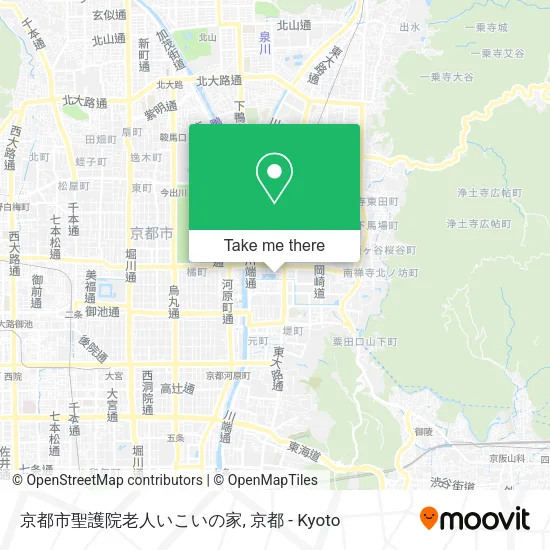 Kyoto City Shogoin Elderly Relaxation House map